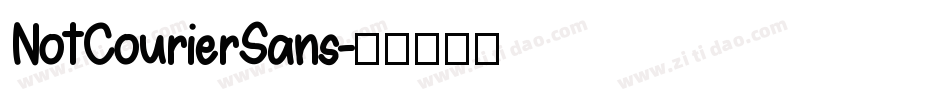 NotCourierSans字体转换