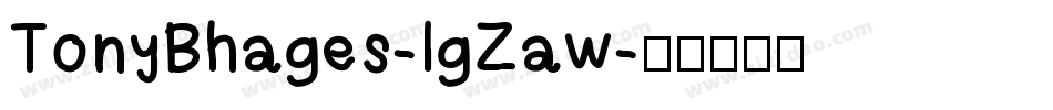 TonyBhages-lgZaw字体转换