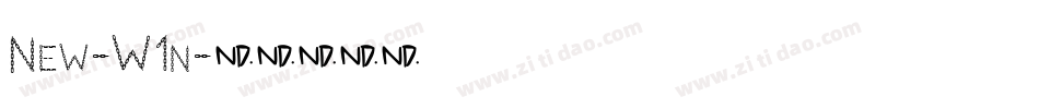 New-W1n字体转换