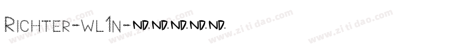 Richter-wl1n字体转换