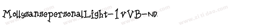 MollysansepersonalLight-1vVB字体转换