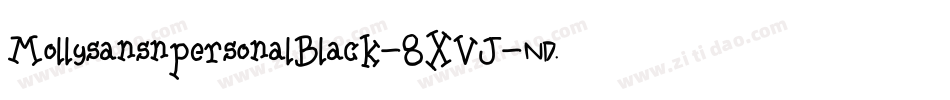 MollysansnpersonalBlack-8XVJ字体转换