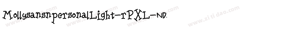 MollysansnpersonalLight-rPXL字体转换