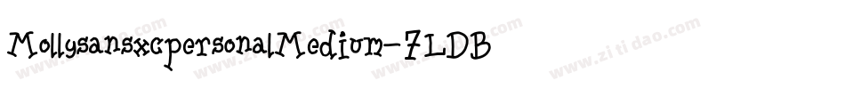 MollysansxcpersonalMedium-7LDB字体转换