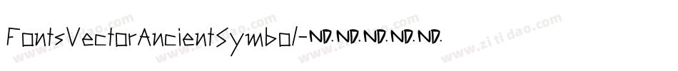FontsVectorAncientSymbol字体转换
