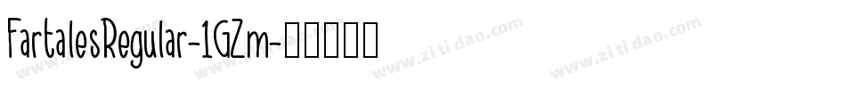 FartalesRegular-1GZm字体转换