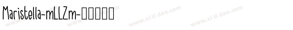 Maristella-mLLZm字体转换