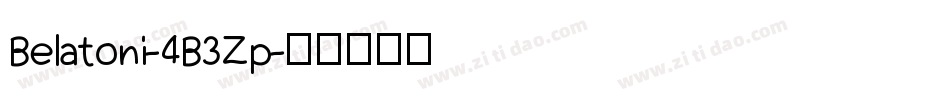 Belatoni-4B3Zp字体转换