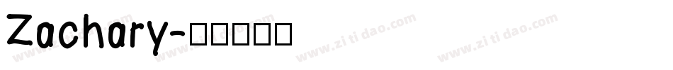 Zachary字体转换