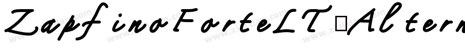 ZapfinoForteLT-Alternate字体转换