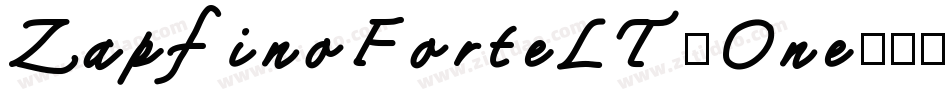 ZapfinoForteLT-One字体转换