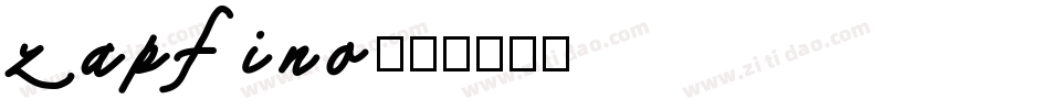 zapfino字体转换