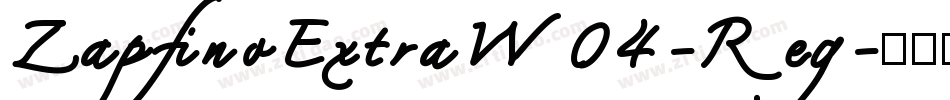 ZapfinoExtraW04-Reg字体转换