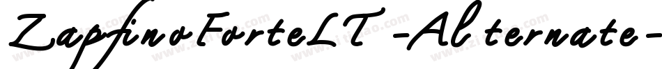 ZapfinoForteLT-Alternate字体转换