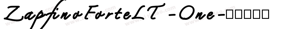 ZapfinoForteLT-One字体转换