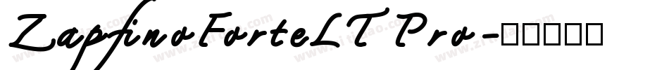 ZapfinoForteLTPro字体转换