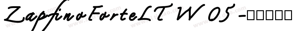 ZapfinoForteLTW05字体转换