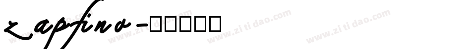 zapfino字体转换