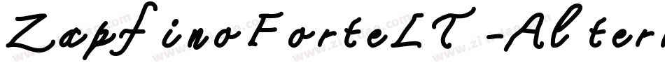 ZapfinoForteLT-Alternate字体转换