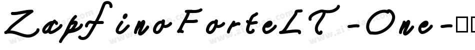 ZapfinoForteLT-One字体转换