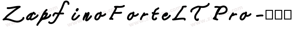 ZapfinoForteLTPro字体转换