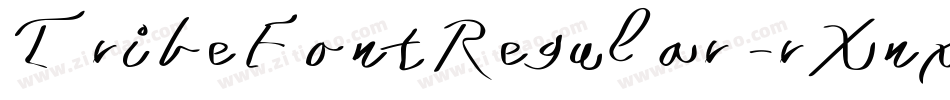 TribeFontRegular-rXnx字体转换
