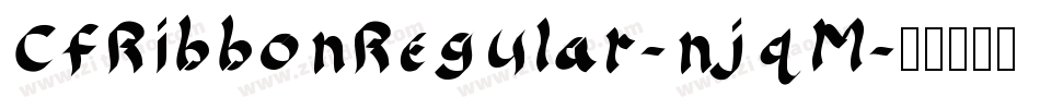 CfRibbonRegular-njqM字体转换