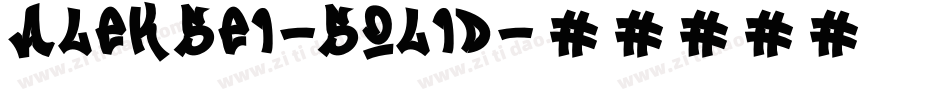 Aleksei-Solid字体转换