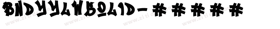 BndyYlwSolid字体转换