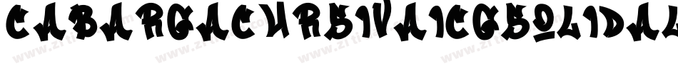 CabargaCursivaICGSolidAlt字体转换