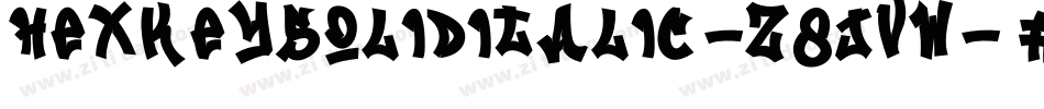 HexkeySolidItalic-z8Jvw字体转换
