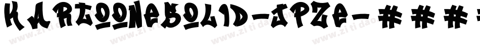 KartooneSolid-JpZE字体转换
