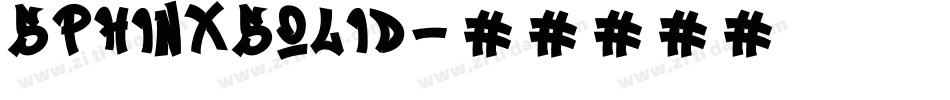 SphinxSolid字体转换