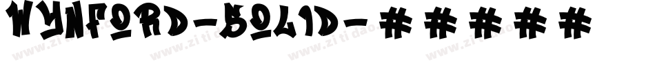 Wynford-Solid字体转换