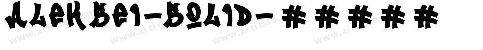 Aleksei-Solid字体转换