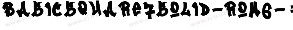 BasicSquare7Solid-Rom6字体转换