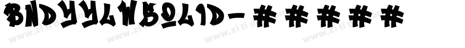 BndyYlwSolid字体转换