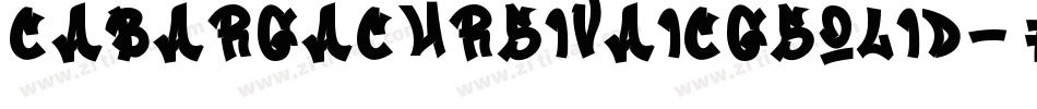 CabargaCursivaICGSolid字体转换