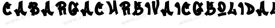 CabargaCursivaICGSolidAlt字体转换
