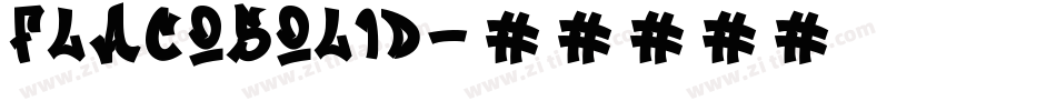 FlacoSolid字体转换