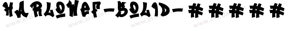 HarlowEF-Solid字体转换