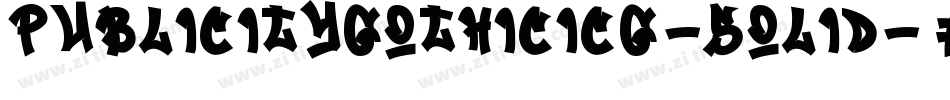 PublicityGothicICG-Solid字体转换