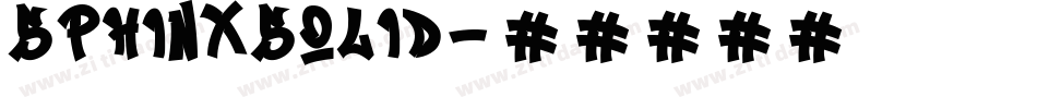 SphinxSolid字体转换