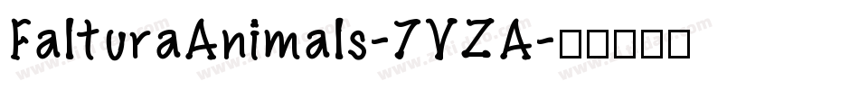 FalturaAnimals-7YZA字体转换