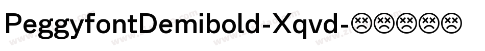 PeggyfontDemibold-Xqvd字体转换
