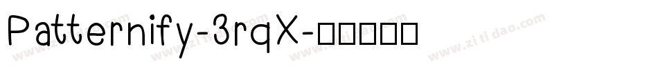 Patternify-3rqX字体转换