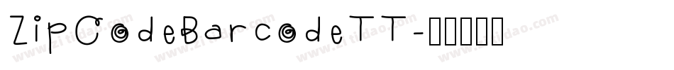ZipCodeBarcodeTT字体转换