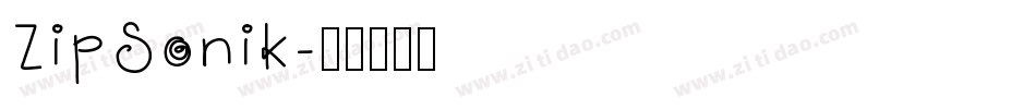 ZipSonik字体转换