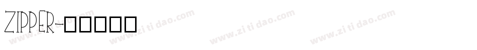 ZIPPER字体转换