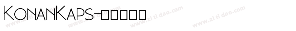 KonanKaps字体转换